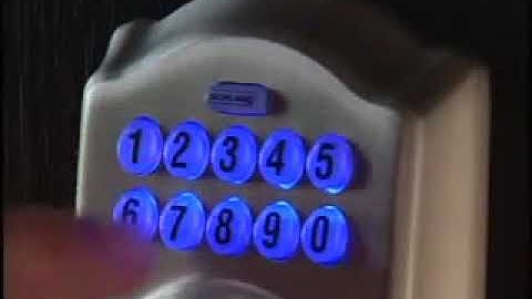 How to unlock & lock a Schlage BE365 Keypad Deadbolt