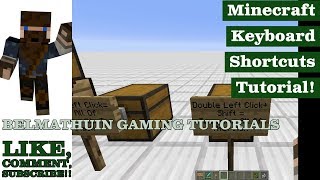 Minecraft Keyboard Shortcuts Tutorial @mattc332
