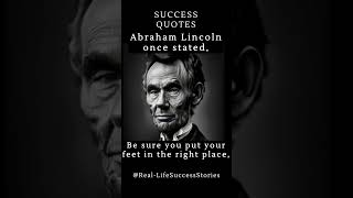 Lincoln&#39;s Lesson on Resolve: Stand Firm 🎩👣💪 #abrahamlincolnquotes  #shorts #successquotes #standfirm