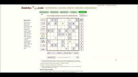Sudoku 09/01/20 grad - no copyright Cycles