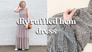 How To Make A Ruffled Hem Dress