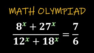 Crack This Exponential Equation | Math Olympiad | Must-Solve Challenge!