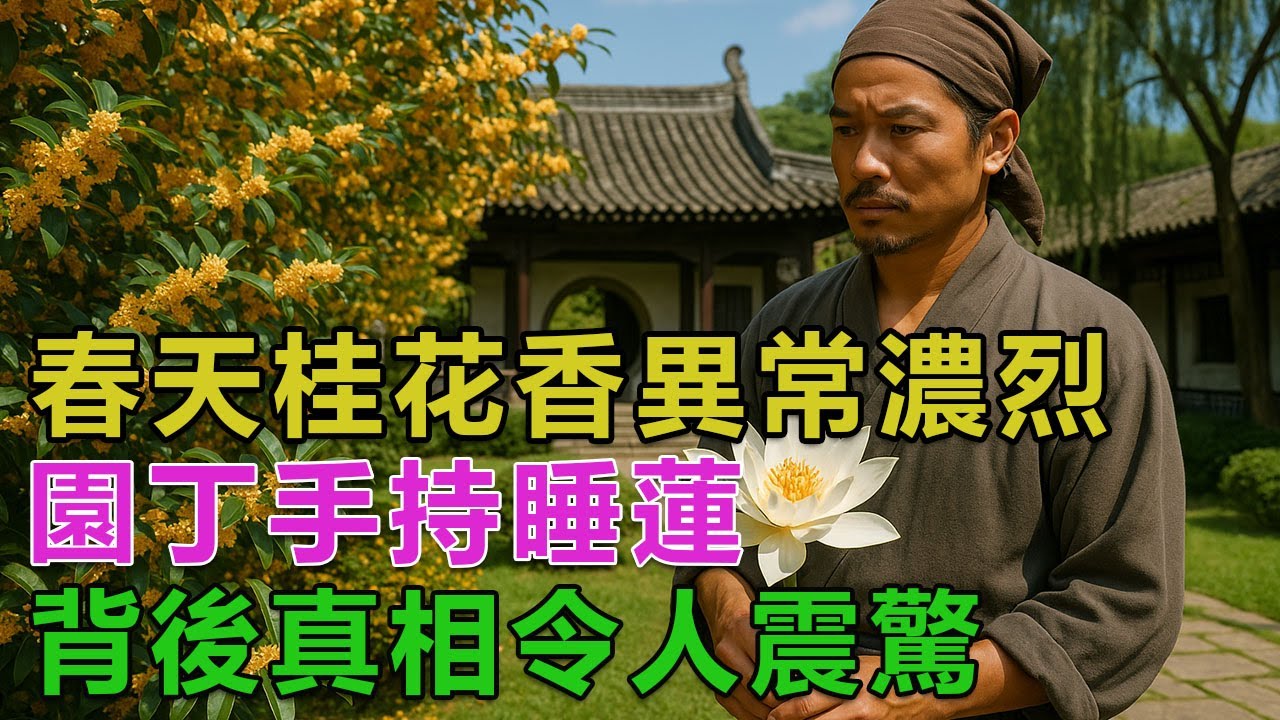 民間故事：春天桂花香異常濃烈，園丁手持睡蓮，背後真相令人震驚