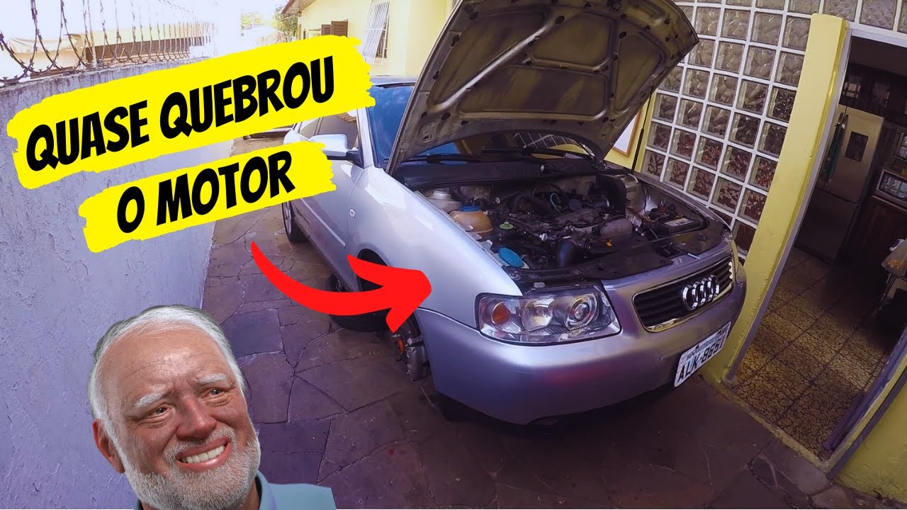 O TENSOR HIDRÁULICO DA CORREIA DENTADA DESSE AUDI A3 1.8T ESTOUROU E QUASE DEU RUIM!!!