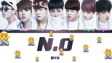 BTS (방탄소년단) - N.O (ColorCoded Lyrics|ПЕРЕВОД НА РУССКИЙ|КИРИЛЛИЗАЦИЯ) FF2COLORCODED