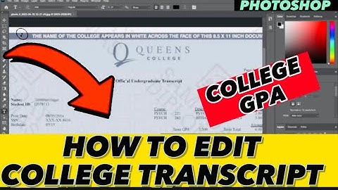 How to Edit College Transcript