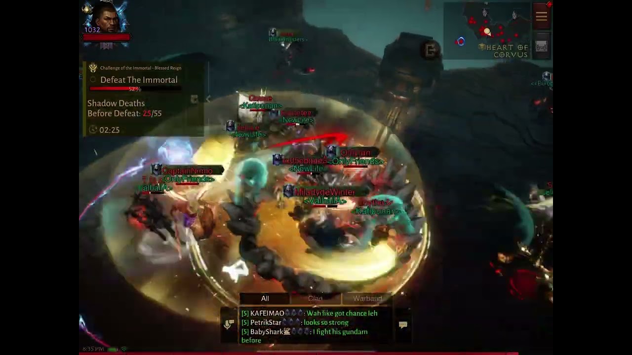 Challenge of the Immortal 19 November. 1x Blessed Reign achieved!