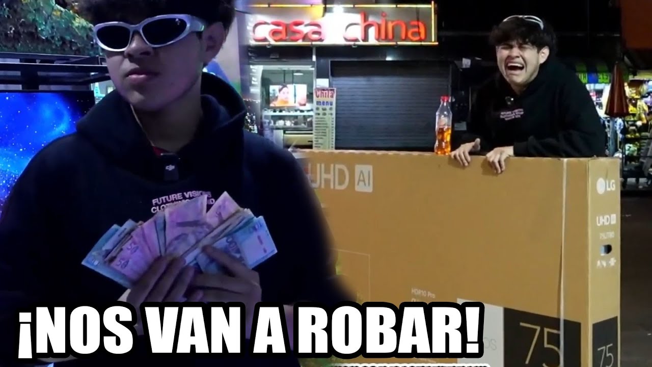 SACHA se COMPRA una TELEVISION 4K DE 75 PULGADAS - SE APELIGRA EN LA CALLE