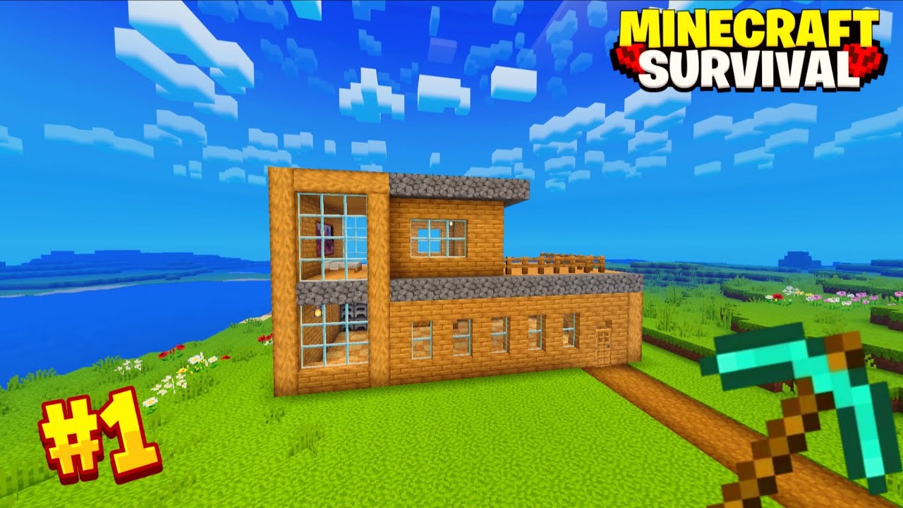 A New Journey Begins! Minecraft PE Survival Series EP- 1 in 1.21 🔥 ...