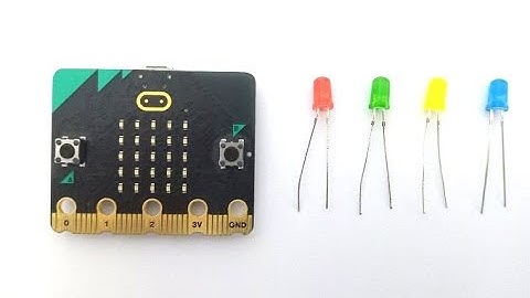 Lighting four LEDs by the Micro:bit card