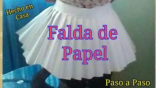 moral cambiar Touhou Cómo Hacer una falda de Papel - YouTube