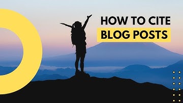 How to Cite and Reference a Blog - Harvard style