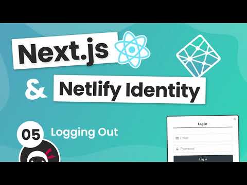 Next.js & Identity (auth) Tutorial #5 - Logging Out