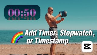 CapCut PC Tutorial: Add Timer, Stopwatch, or Timestamp to Your Videos | Step-by-Step Guide
