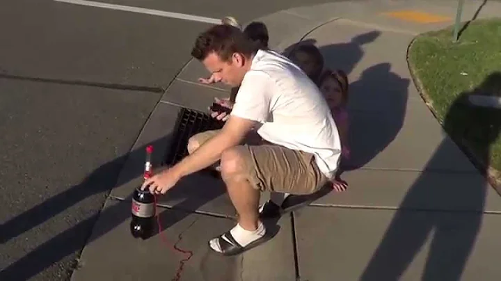 DIET COKE & MENTOS ROCKET EXPERIMENT!