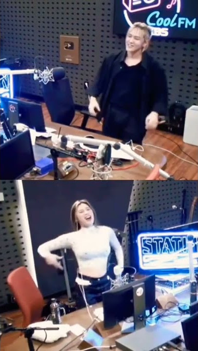 Lee Jung YGX and Donghyuk Ikon Dancing to Ryhthm Ta at Station Z Radio