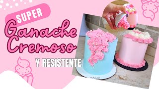 Super Ganache Cremoso, ganache Estilo buttercream resistente.