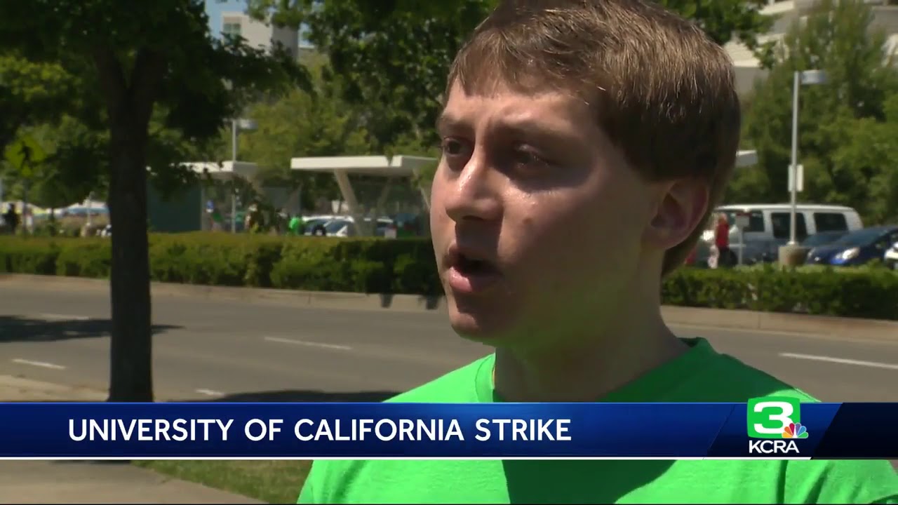 Hundreds of UC workers continue to strike - YouTube