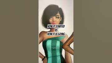 Ibispaint x vs Procreate art style #digitalart #illustration #fyp #shorts #procreate