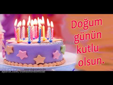 تولدت مبارک عشقم به زبان ترکیه ای