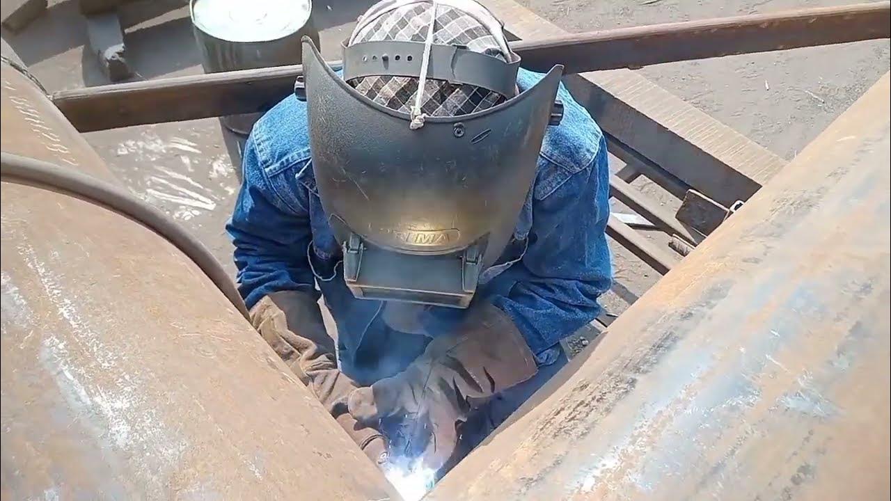 #video pipe line me welding kaise kare | MS pipe welding joint, पाइप
