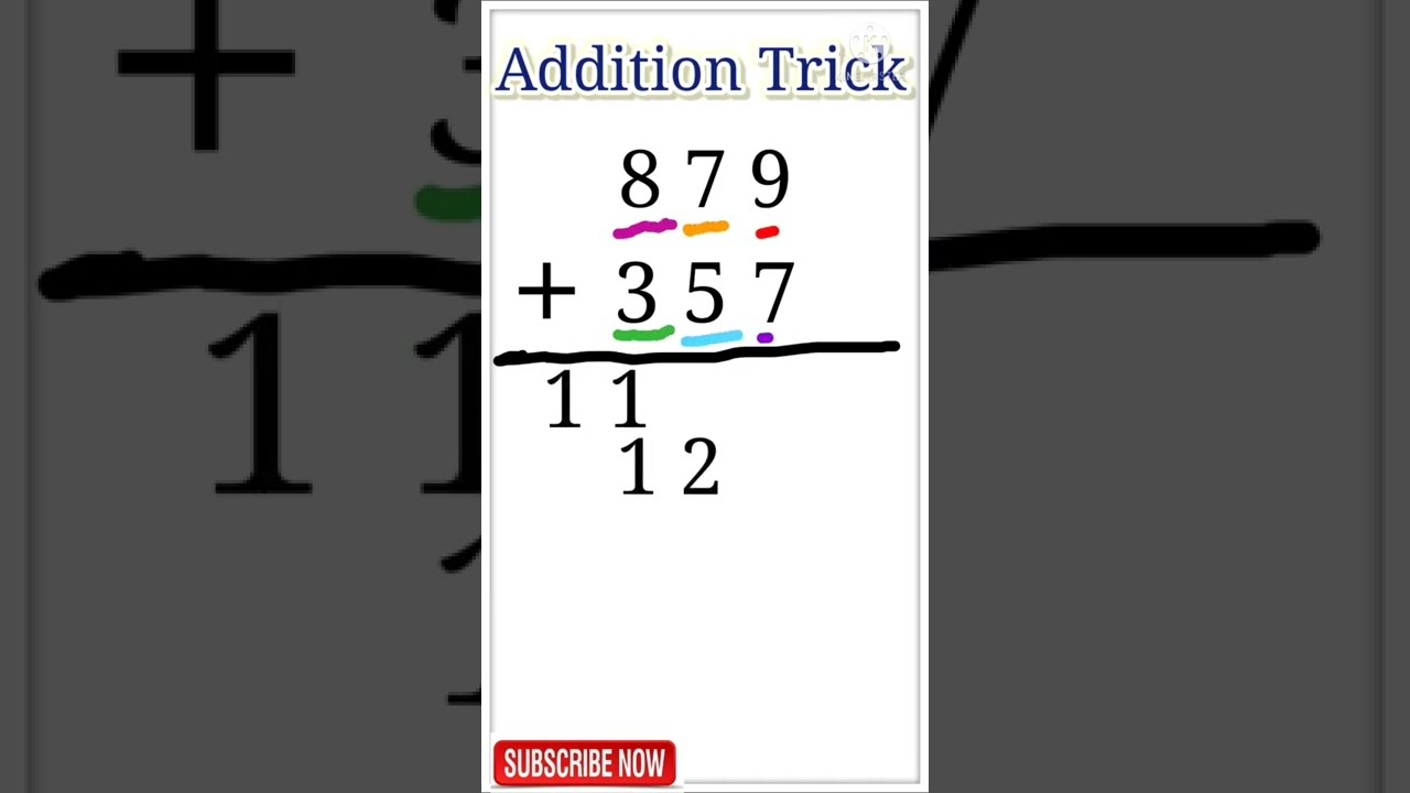 Addition Trick In Vedic Maths Tricks Hindi Fast Learn