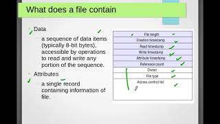 Lecture 16:Distributed Systems: File System (Non-distributed)