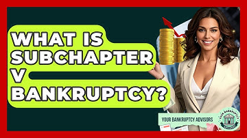What Is Subchapter V Bankruptcy? - Your Bankruptcy Advisors