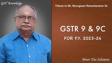 How to file GSTR 9 & GSTR 9C for the F.Y. 2023-24 in Tamil