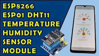How to Program the ESP8266 ESP01 DHT11 Temperature Humidity Sensor Module | RemoteXY | FLProg screenshot 3