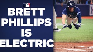 BRETT PHILLIPS WITH AN AMAZING INSIDE-THE-PARK HOME RUN!