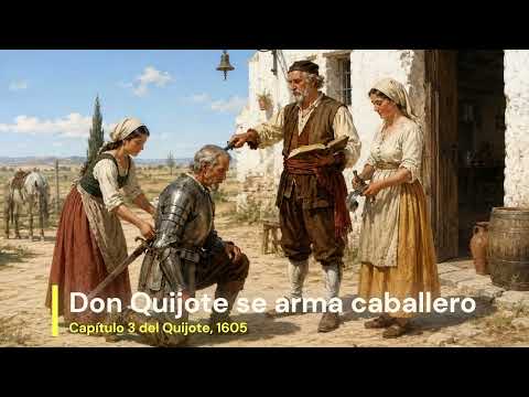 This is how Don Quixote becomes a knight: in the reading and voice of Jesus G. Maestro (I, 3)