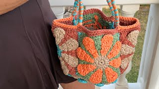 Bolso de flores a Crochet 🌺