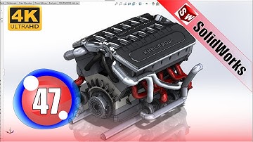 Solidworks tutorial V12 engine Ep 47 2K
