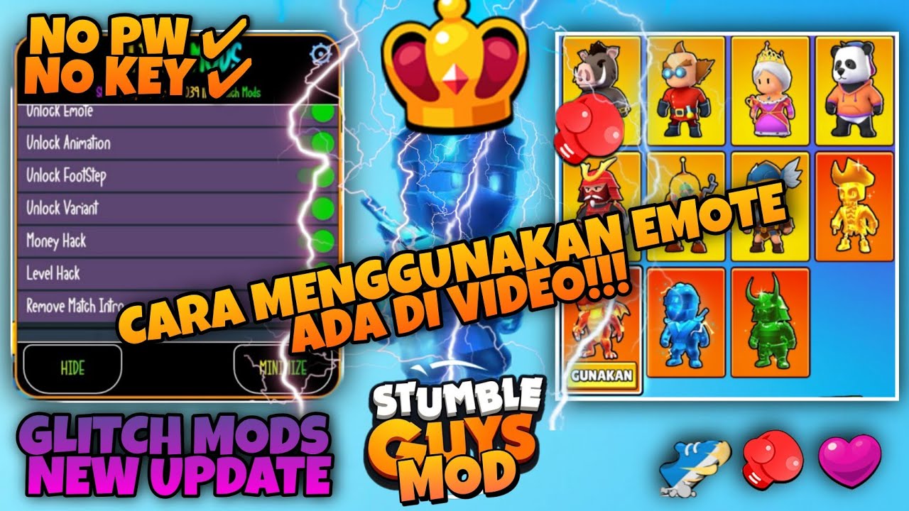 Stream Stumble Guys APK Hacks: How to Unlock Emotes, Footsteps, and More  from CyacelFplorme