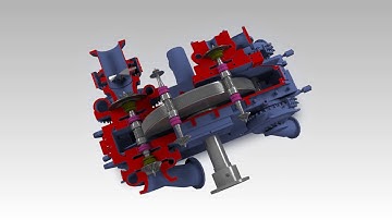 8 STAGE INTEGRALLY GEARED ANIMATION