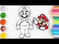 HOW TO DRAW SUPER MARIO EASY | STEP BY STEP