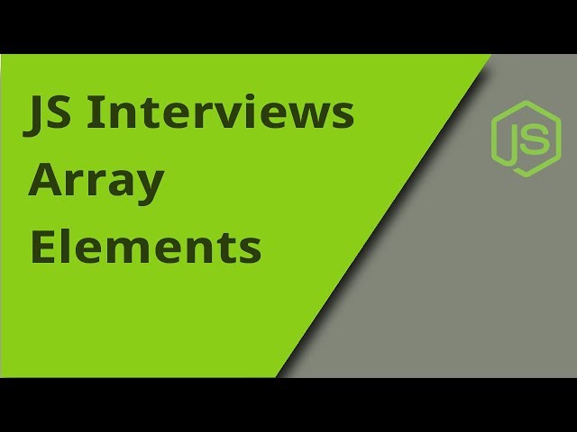 JS Interview - Array Indexes - Question 24