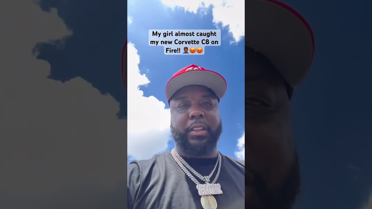 My girl almost caught my new Corvette C8 on Fire!! 🤦🏾‍♂️😡😡 #reels #shorts #corvette #fail