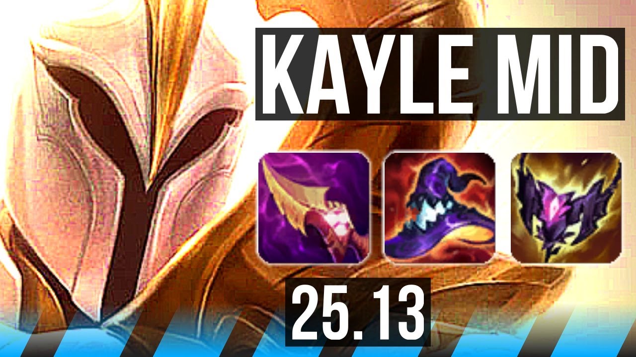KAYLE vs AURELION SOL (MID) | Rank 6 Kayle, 67% winrate, 11/2/5, Legendary | EUW Grandmaster | 25.13