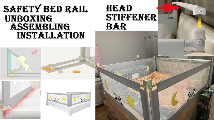 ComfyBumpy Toddler Bed Rail Guard for Kids Twin, Double, Full Size Queen & King Mattress