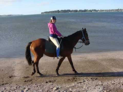 Riding the horses on the beach