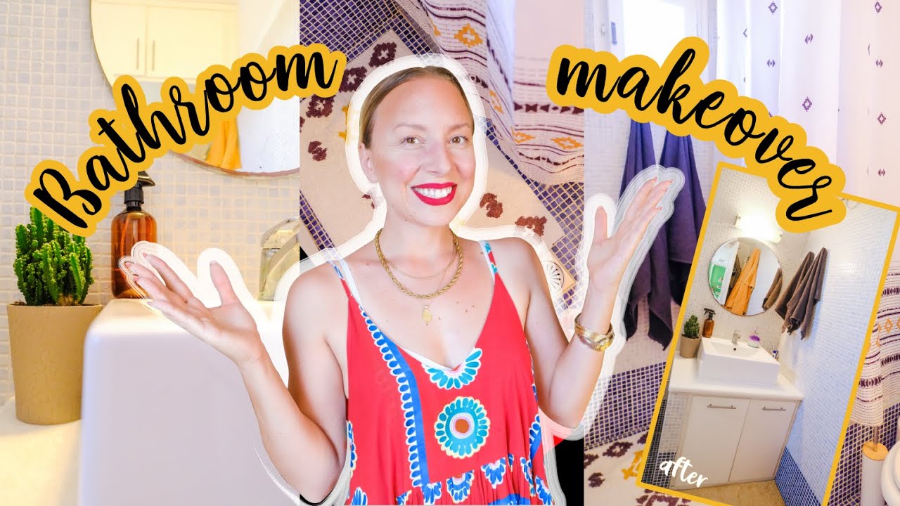 BATHROOM MAKEOVER & ORGANISATION | Αλλαγή καλοκαιρινή & οργάνωση ντουλαπιού απορρυπαντικών  | Thania