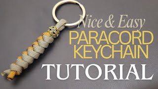 Paracord Snake knot keychain tutorial #paracord #diykeychain #tutorial