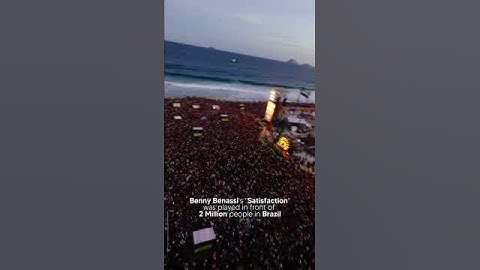 Thumbnail of Benny Benassi's "Satisfaction" was played in front of 2 Million people in Brazil #fyp #music #brazil