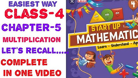 class 4 chapter -5 multiplication let