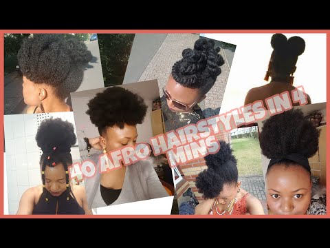 40 Afro Hairstyles In 4 Mins NATURAL HAIRSTYLES LOOKBOOK 40 Coiffures Pour CHEVEUX NATURELS 