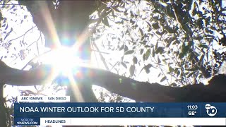 NOAA Winter Outlook: Drier, warmer weather for San Diego region