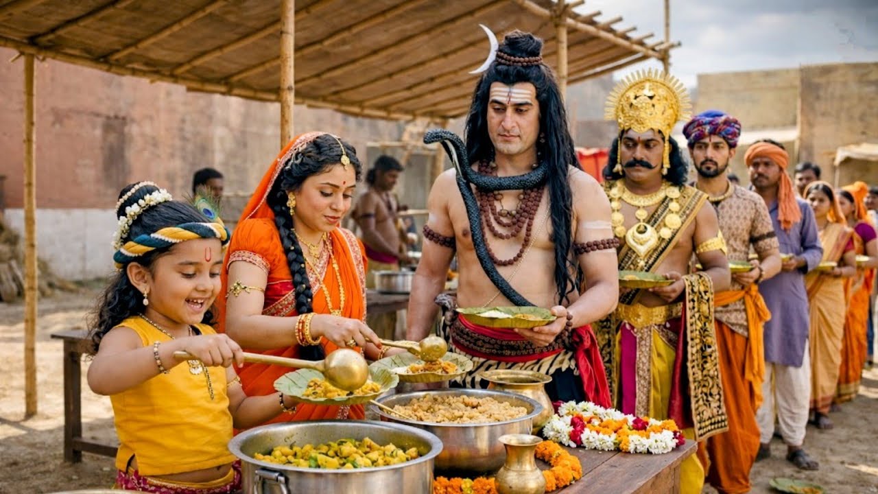 कान्हा की दिव्य लीला: देवताओं को अपने हाथों से कराया भोजन | यशोमती मईया के नंदलाला | Krishan leela