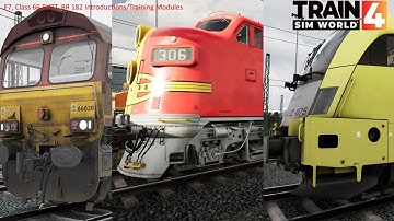 F7, Class 66 RHTT, BR 182 Introductions/Training Modules - Training Center - Train Sim World 4